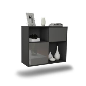 Sideboard Shreveport, Grau, hängend (92x79x35cm)