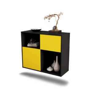 Sideboard Shreveport, Gelb, hängend (92x79x35cm)