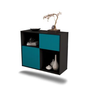 Sideboard Shreveport, Türkis, hängend (92x79x35cm)
