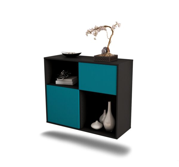 Sideboard Shreveport, Türkis, hängend (92x79x35cm)