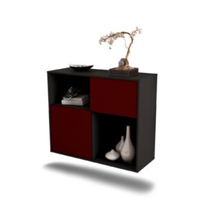 Sideboard Shreveport, Bordeaux, hängend (92x79x35cm)