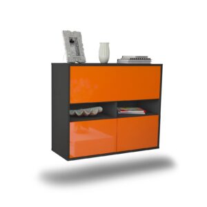 Sideboard San Bernardino, Orange, hängend (92x79x35cm)