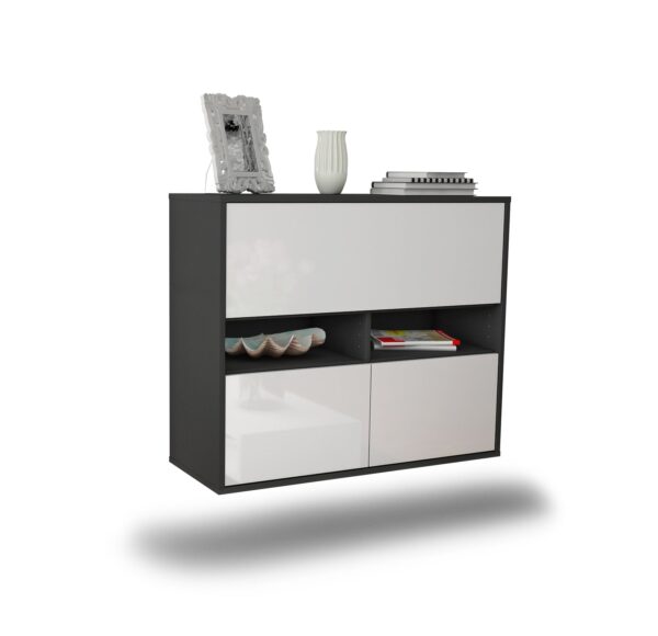 Sideboard San Bernardino, Weiß, hängend (92x79x35cm)