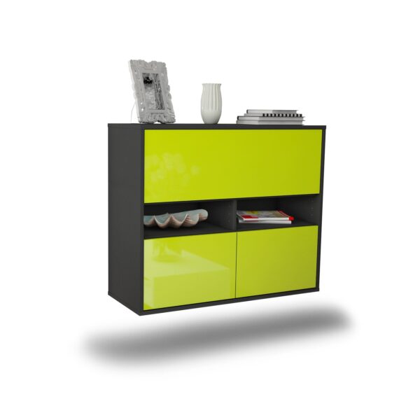 Sideboard San Bernardino, Grün, hängend (92x79x35cm)