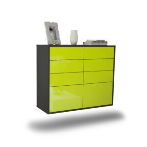 Sideboard Des Moines, Grün, hängend (92x79x35cm)
