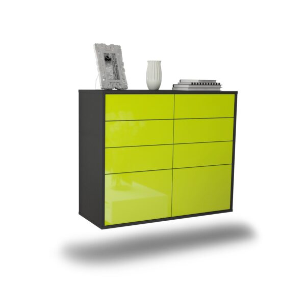 Sideboard Des Moines, Grün, hängend (92x79x35cm)