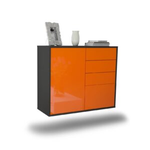 Sideboard Tacoma, Orange, hängend (92x79x35cm)