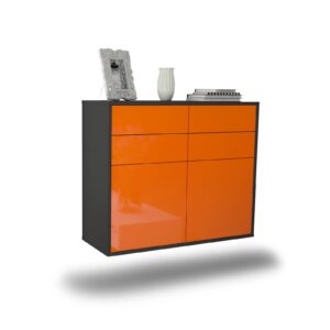 Sideboard Grand Rapids, Orange, hängend (92x79x35cm)