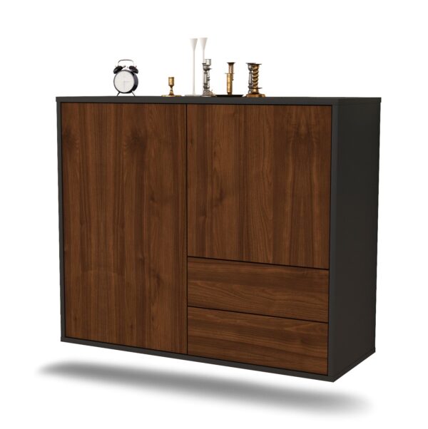 Sideboard Sunrise Manor, Walnuss, hängend (92x79x35cm)
