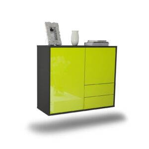 Sideboard Sunrise Manor, Grün, hängend (92x79x35cm)