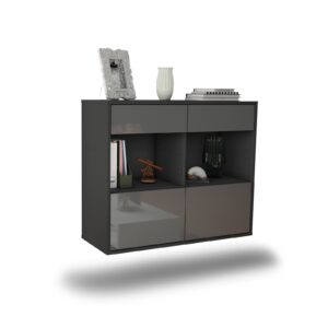 Sideboard Mobile, Grau, hängend (92x79x35cm)