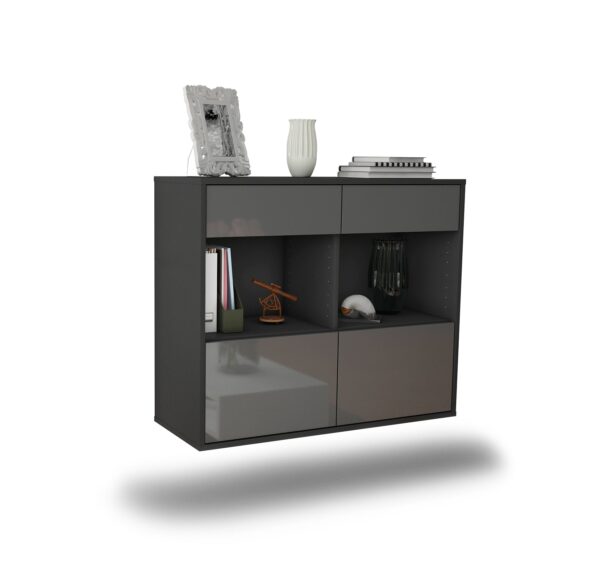 Sideboard Mobile, Grau, hängend (92x79x35cm)
