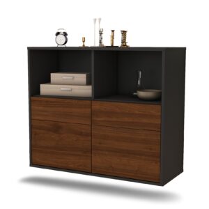 Sideboard Moreno Valley, Walnuss, hängend (92x79x35cm)