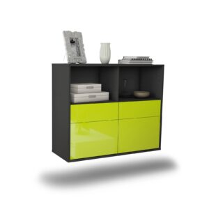 Sideboard Moreno Valley, Grün, hängend (92x79x35cm)
