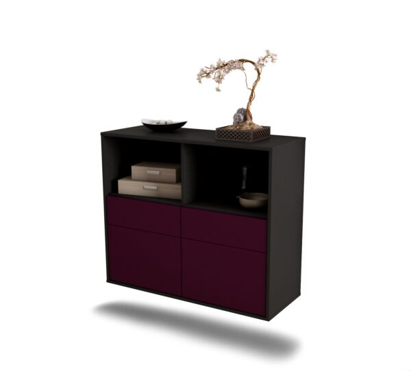 Sideboard Moreno Valley, Lila, hängend (92x79x35cm)