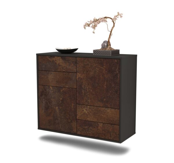 Sideboard Little Rock, Rost, hängend (92x79x35cm)