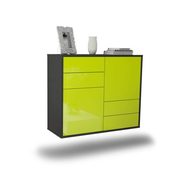 Sideboard Little Rock, Grün, hängend (92x79x35cm)