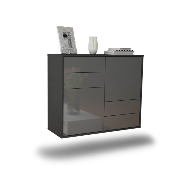 Sideboard Little Rock, Grau, hängend (92x79x35cm)