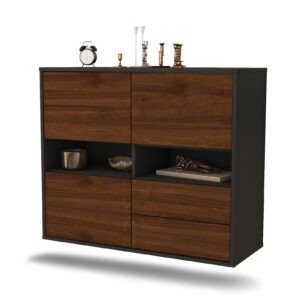 Sideboard Oxnard, Walnuss, hängend (92x79x35cm)
