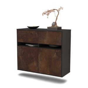 Sideboard Fort Lauderdale, Rost, hängend (92x79x35cm)