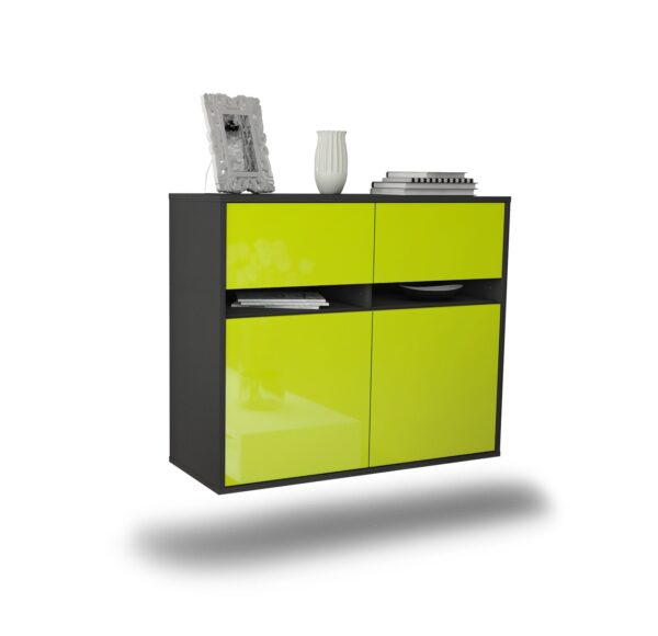 Sideboard Fort Lauderdale, Grün, hängend (92x79x35cm)