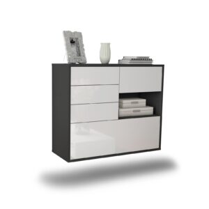 Sideboard Knoxville, Weiß, hängend (92x79x35cm)