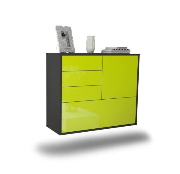 Sideboard Fontana, Grün, hängend (92x79x35cm)
