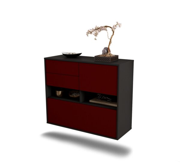 Sideboard Salt Lake City, Bordeaux, hängend (92x79x35cm)