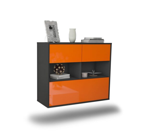 Sideboard Newport News, Orange, hängend (92x79x35cm)