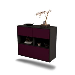 Sideboard Newport News, Lila, hängend (92x79x35cm)