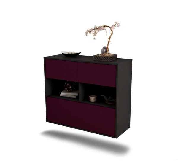 Sideboard Newport News, Lila, hängend (92x79x35cm)