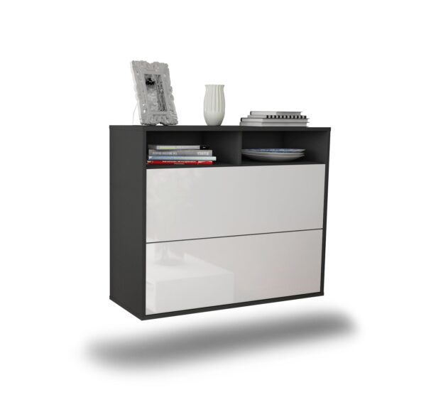 Sideboard Spring Valley, Weiß, hängend (92x79x35cm)