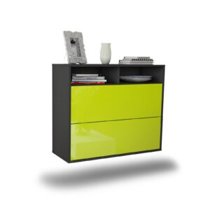 Sideboard Spring Valley, Grün, hängend (92x79x35cm)