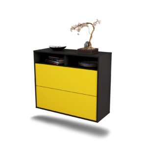 Sideboard Spring Valley, Gelb, hängend (92x79x35cm)