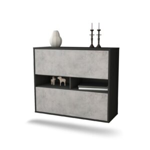 Sideboard Jackson, Beton, hängend (92x79x35cm)