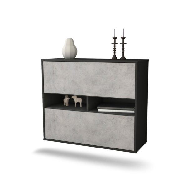 Sideboard Jackson, Beton, hängend (92x79x35cm)