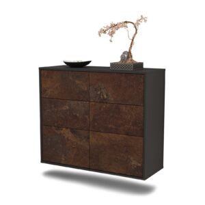 Sideboard Tempe, Rost, hängend (92x79x35cm)