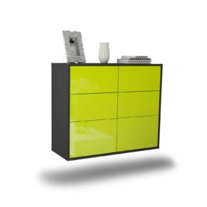 Sideboard Tempe, Grün, hängend (92x79x35cm)