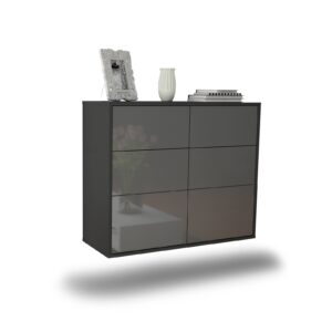 Sideboard Tempe, Grau, hängend (92x79x35cm)