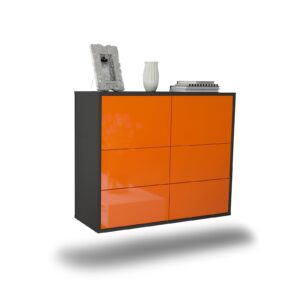 Sideboard Worcester, Orange, hängend (92x79x35cm)