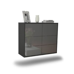 Sideboard Worcester, Grau, hängend (92x79x35cm)