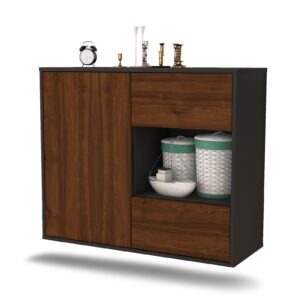Sideboard Brownsville, Walnuss, hängend (92x79x35cm)
