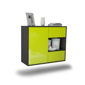 Sideboard Brownsville, Grün, hängend (92x79x35cm)