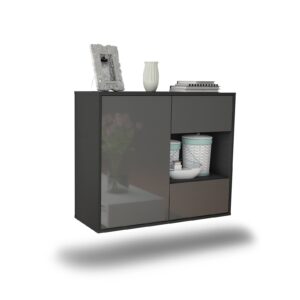Sideboard Brownsville, Grau, hängend (92x79x35cm)