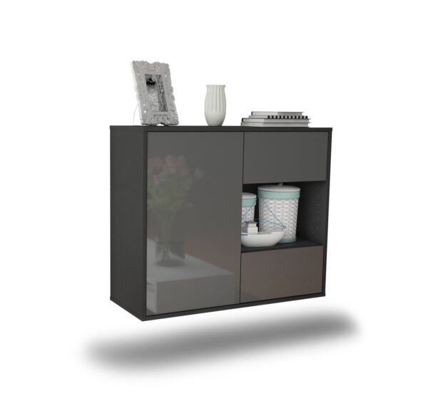 Sideboard Brownsville, Grau, hängend (92x79x35cm)