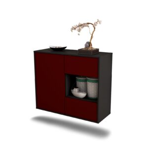 Sideboard Brownsville, Bordeaux, hängend (92x79x35cm)