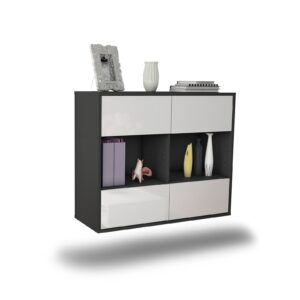 Sideboard Providence, Weiß, hängend (92x79x35cm)