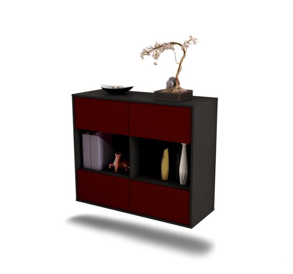 Sideboard Providence, Bordeaux, hängend (92x79x35cm)