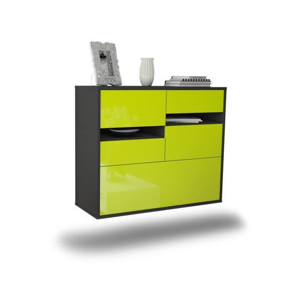 Sideboard Fayetteville, Grün, hängend (92x79x35cm)