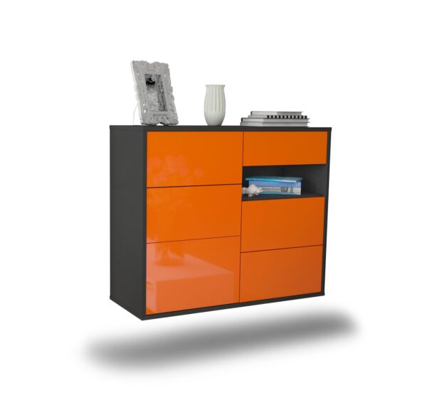 Sideboard Huntsville, Orange, hängend (92x79x35cm)